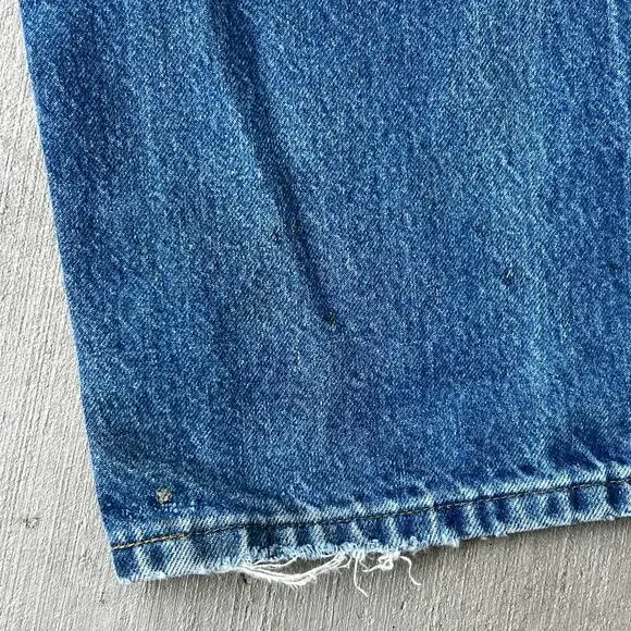 Carhartt faded denim blue jean double knee work wear carpenter pants - Picture 15 of 15